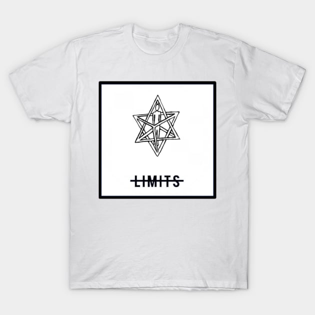 No Limits Merkaba White #8 T-Shirt by imetatron
